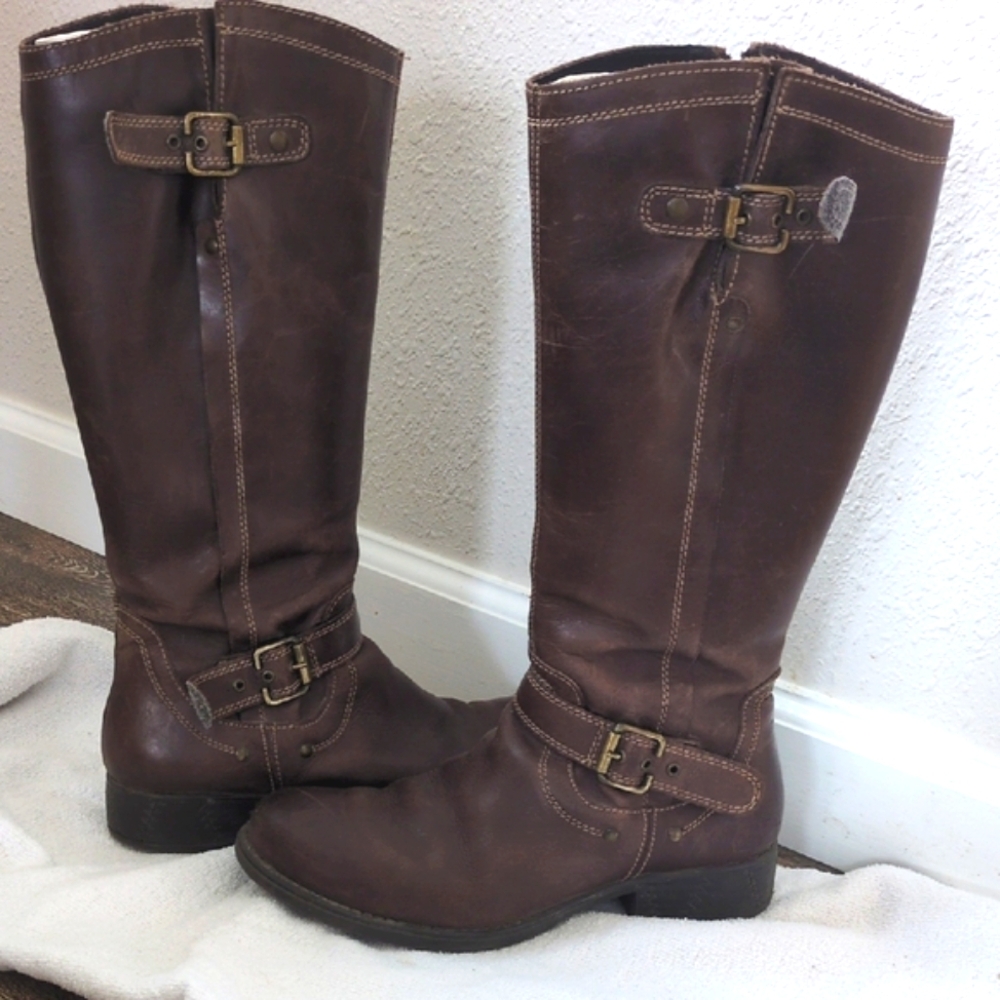 Brown Leather Eric Michael Boots